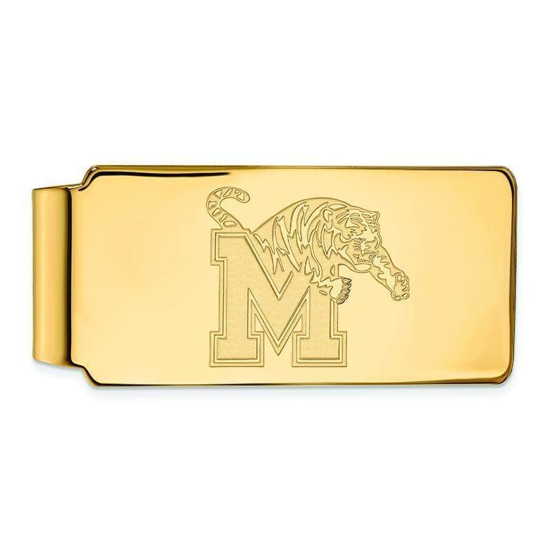 10ky LogoArt University of Memphis Money Clip - Seattle Gold Grillz