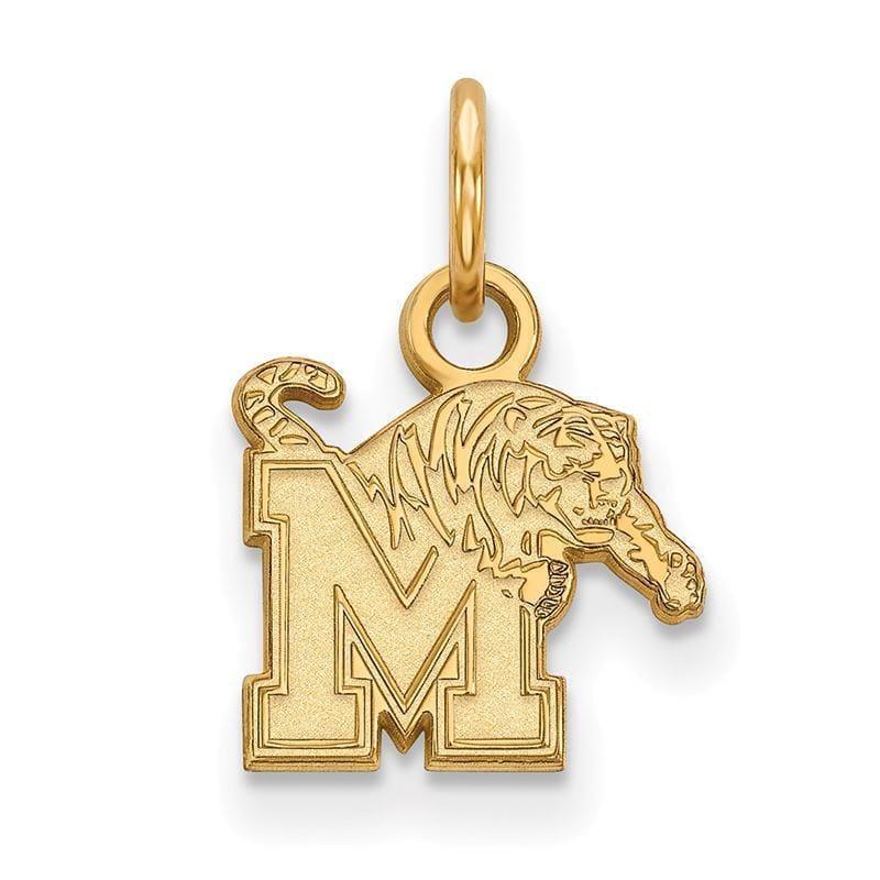 10ky LogoArt University of Memphis XS Pendant - Seattle Gold Grillz