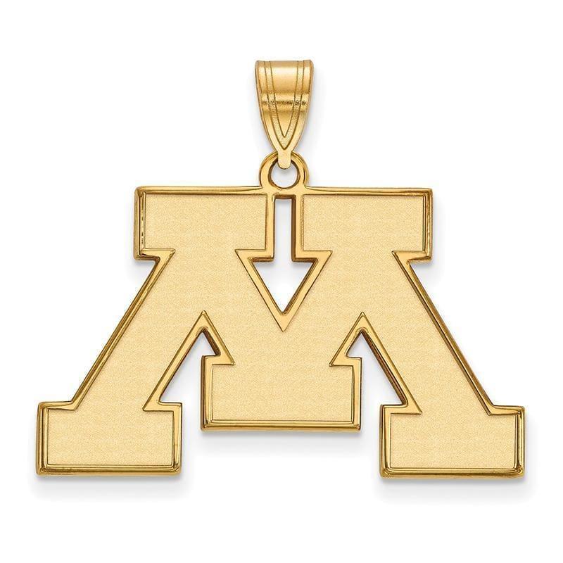 10ky LogoArt University of Minnesota Large Pendant - Seattle Gold Grillz