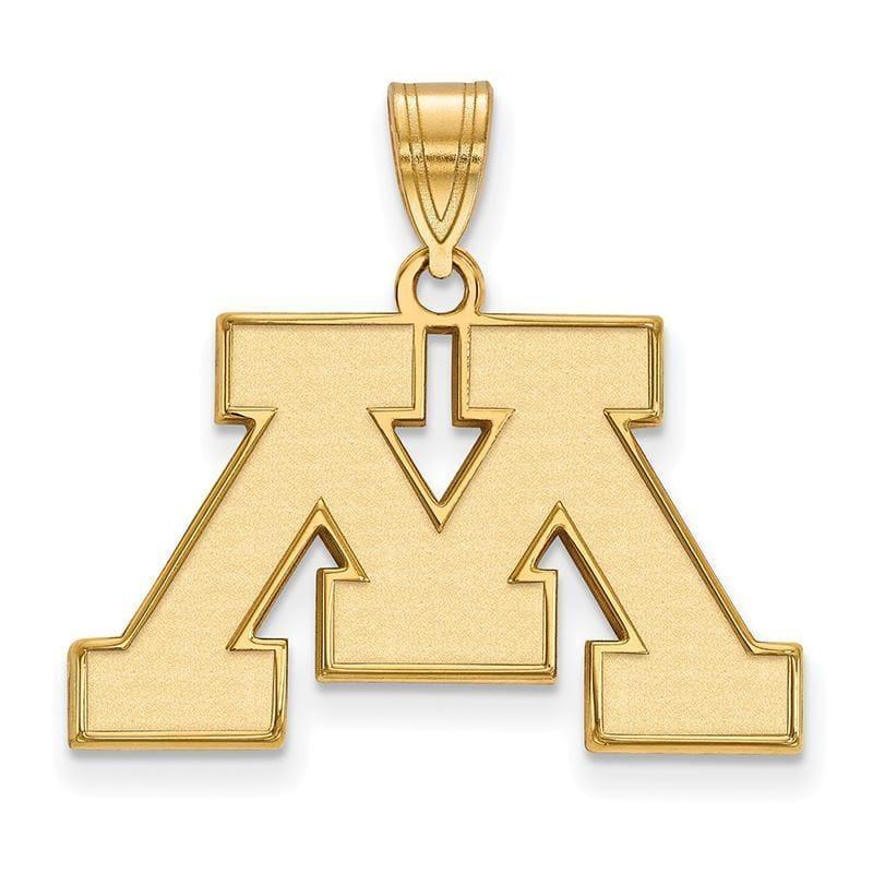 10ky LogoArt University of Minnesota Medium Pendant - Seattle Gold Grillz