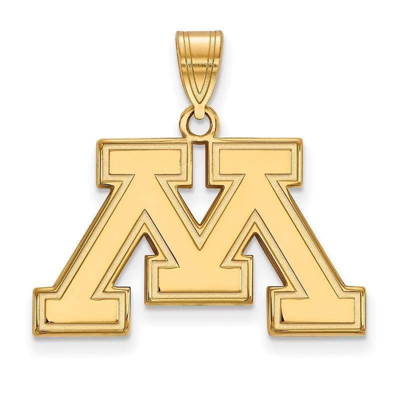 10ky LogoArt University of Minnesota Medium Pendant - Seattle Gold Grillz