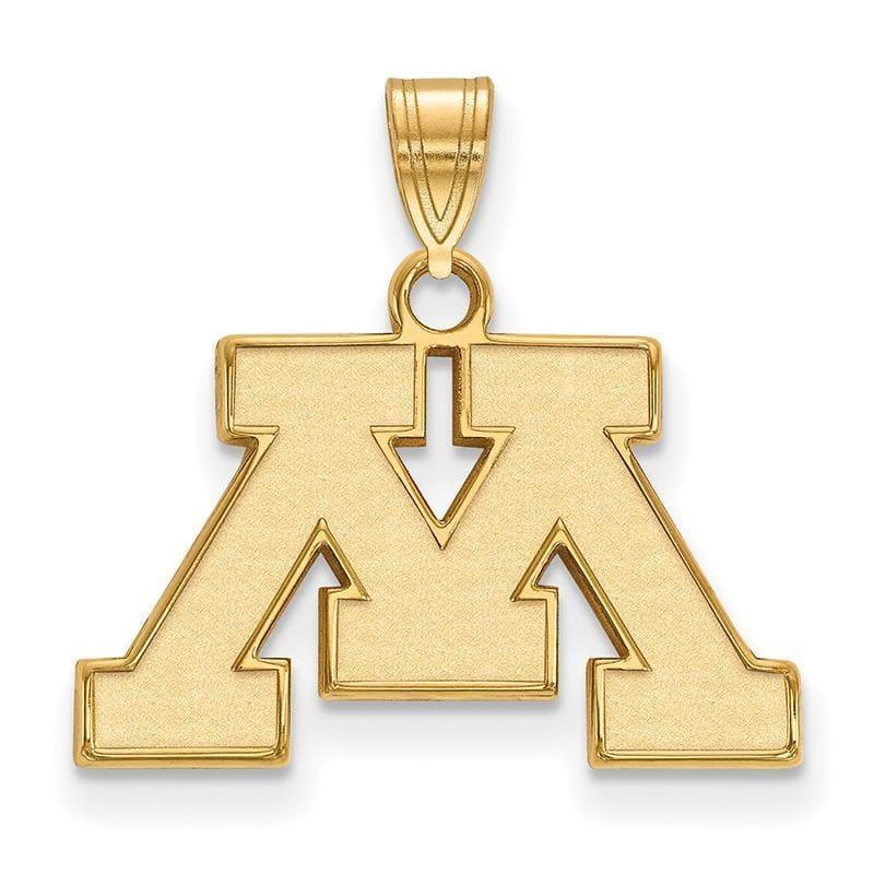 10ky LogoArt University of Minnesota Small Pendant - Seattle Gold Grillz