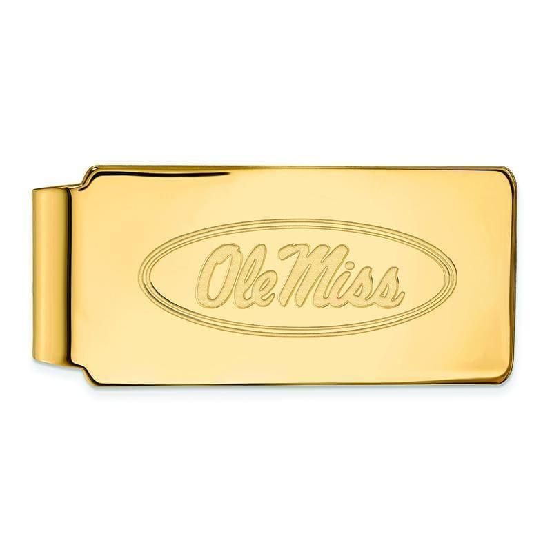 10ky LogoArt University of Mississippi Money Clip - Seattle Gold Grillz