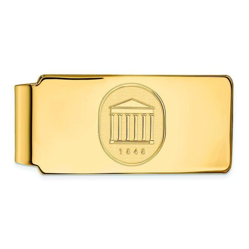 10ky LogoArt University of Mississippi Money Clip Crest - Seattle Gold Grillz