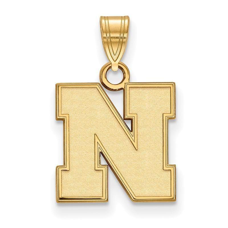 10ky LogoArt University of Nebraska Small Pendant - Seattle Gold Grillz