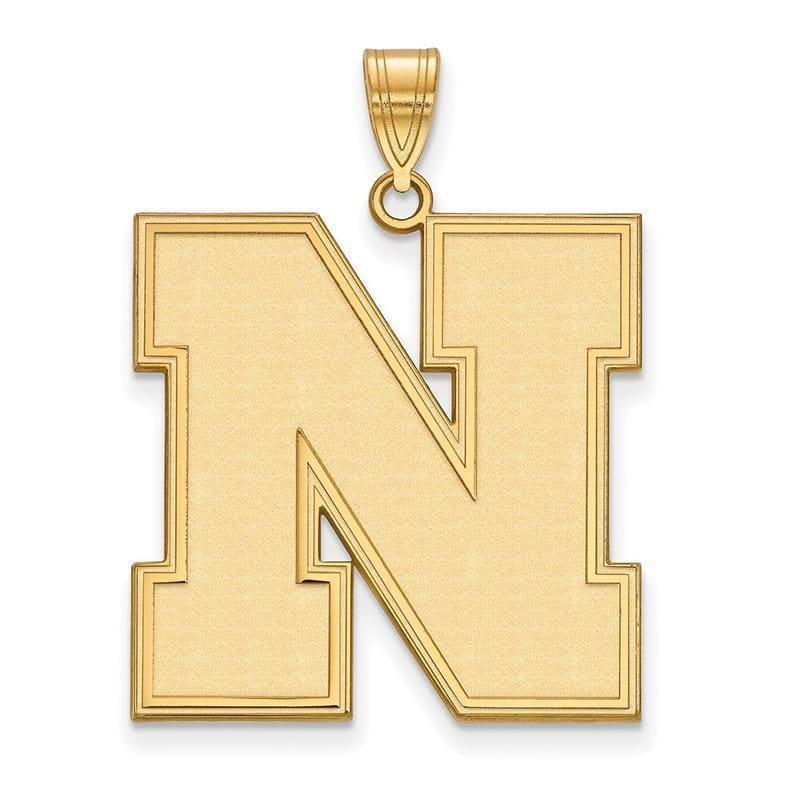 10ky LogoArt University of Nebraska XL Pendant - Seattle Gold Grillz