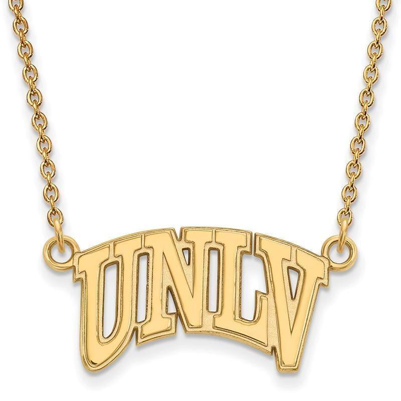 10ky LogoArt University of Nevada Las Vegas Small Pendant w-Necklace - Seattle Gold Grillz
