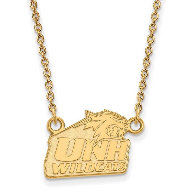 10ky LogoArt University of New Hampshire Small Pendant w-Necklace - Seattle Gold Grillz