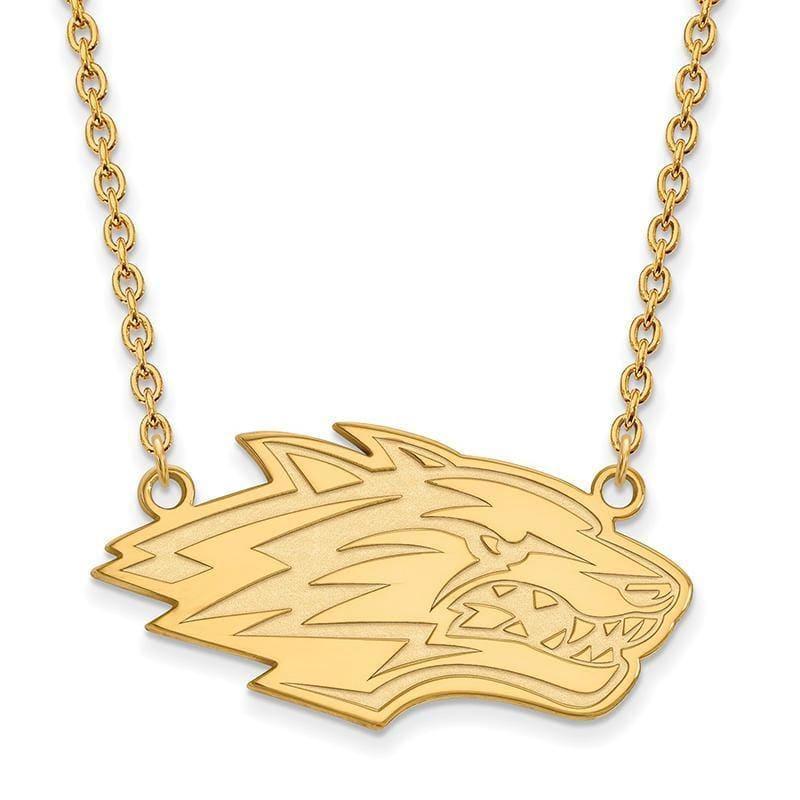10ky LogoArt University of New Mexico Large Pendant w-Necklace - Seattle Gold Grillz