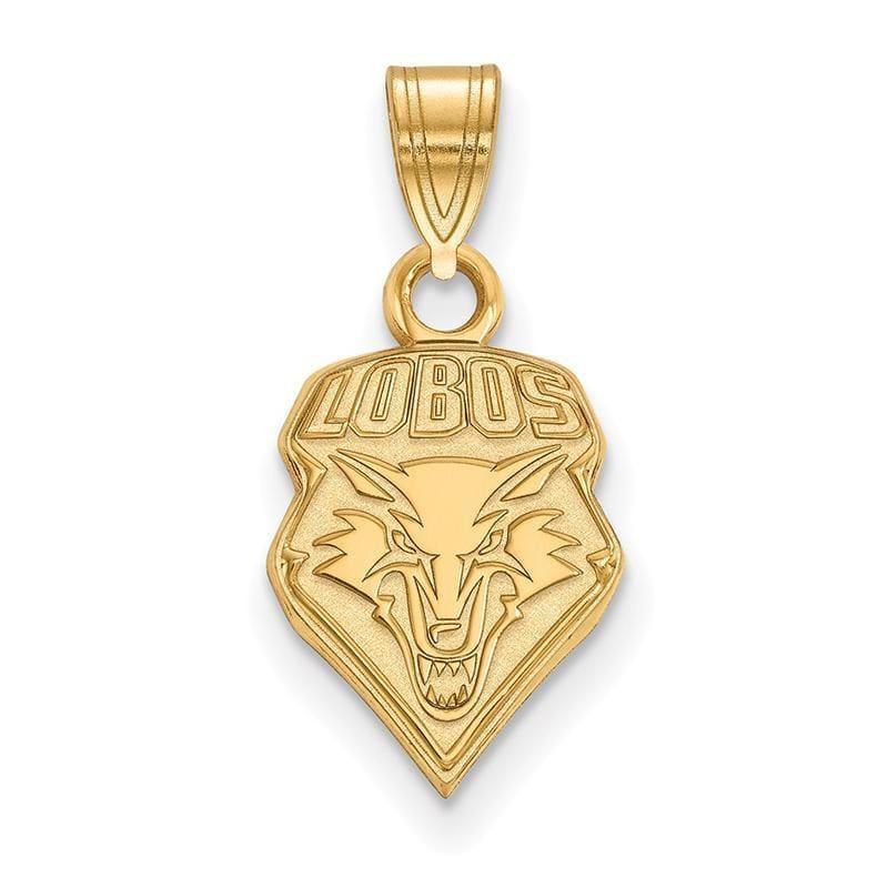 10ky LogoArt University of New Mexico Small Pendant - Seattle Gold Grillz