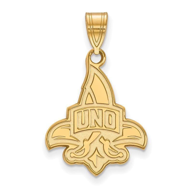 10ky LogoArt University of New Orleans Large Pendant - Seattle Gold Grillz