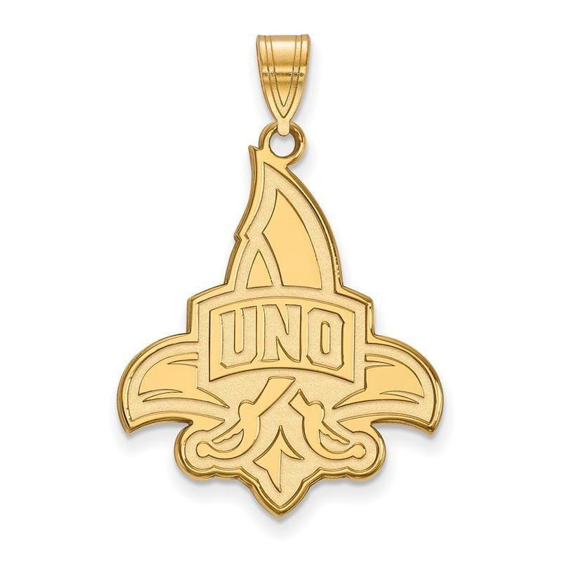10ky LogoArt University of New Orleans XL Pendant - Seattle Gold Grillz