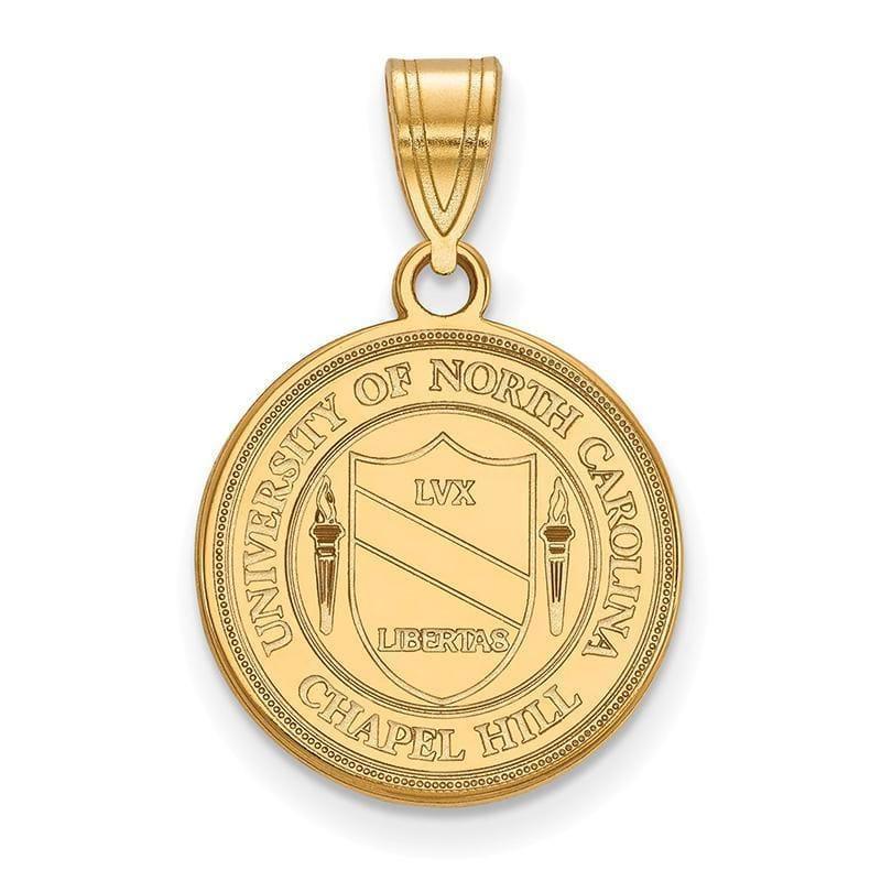 10ky LogoArt University of North Carolina Medium Crest Pendant - Seattle Gold Grillz