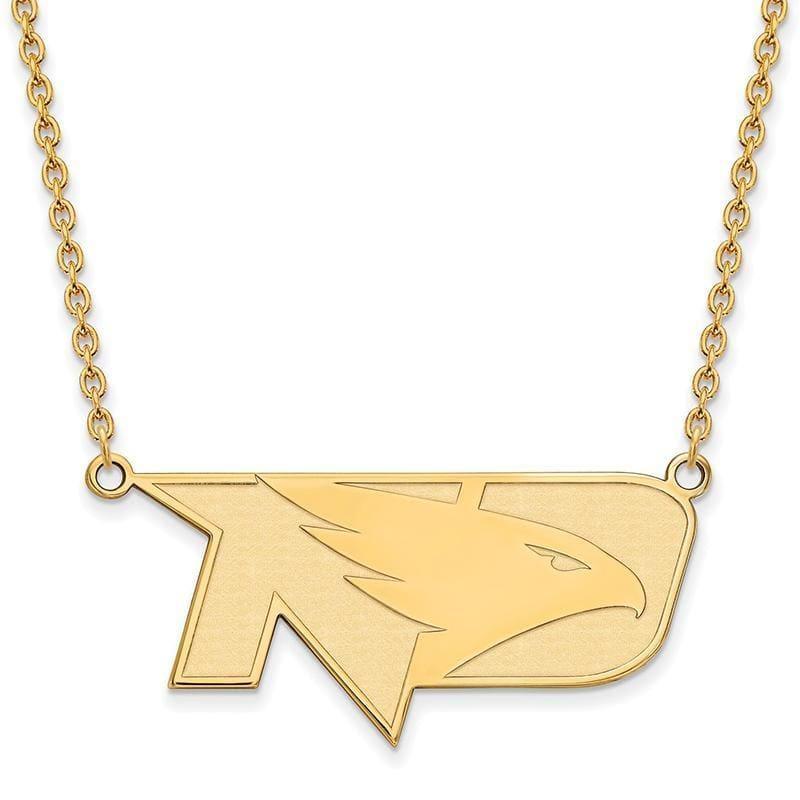 10ky LogoArt University of North Dakota Large Pendant w-Necklace - Seattle Gold Grillz