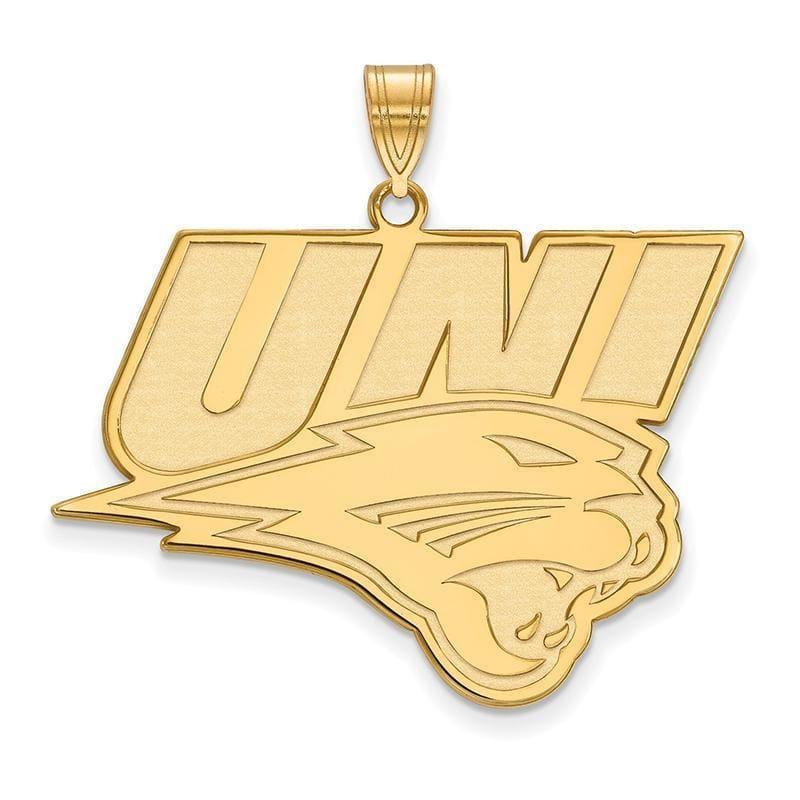 10ky LogoArt University of Northern Iowa XL Pendant - Seattle Gold Grillz