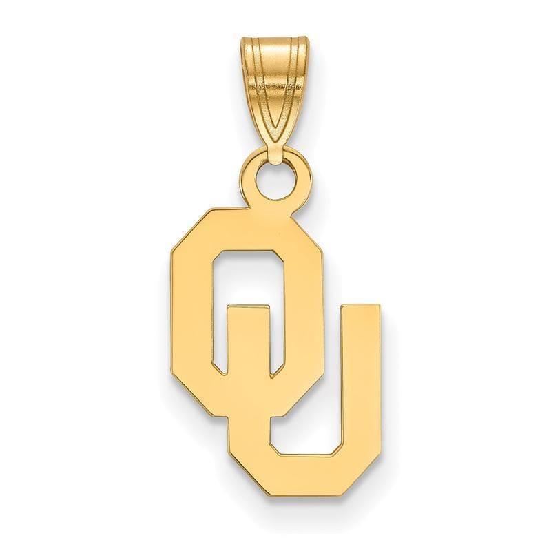 10ky LogoArt University of Oklahoma Small Pendant - Seattle Gold Grillz