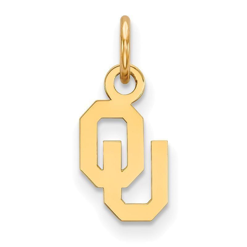 10ky LogoArt University of Oklahoma XS Pendant - Seattle Gold Grillz