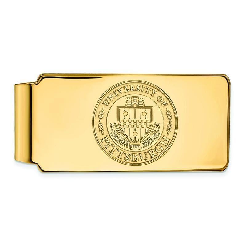 10ky LogoArt University of Pittsburgh Money Clip Crest - Seattle Gold Grillz