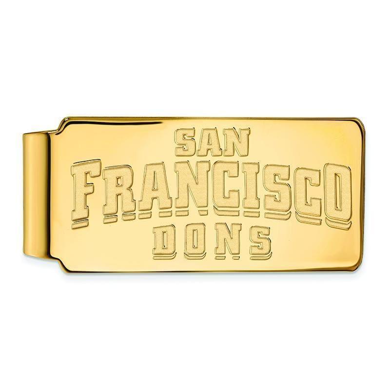 10ky LogoArt University of San Francisco Money Clip - Seattle Gold Grillz