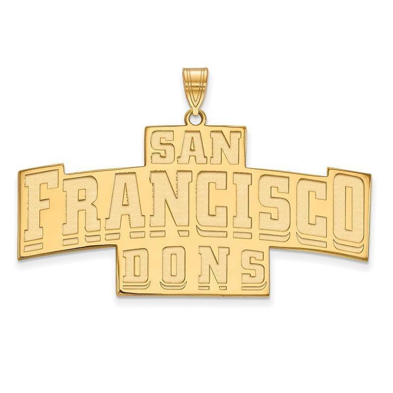 10ky LogoArt University of San Francisco XL Pendant - Seattle Gold Grillz