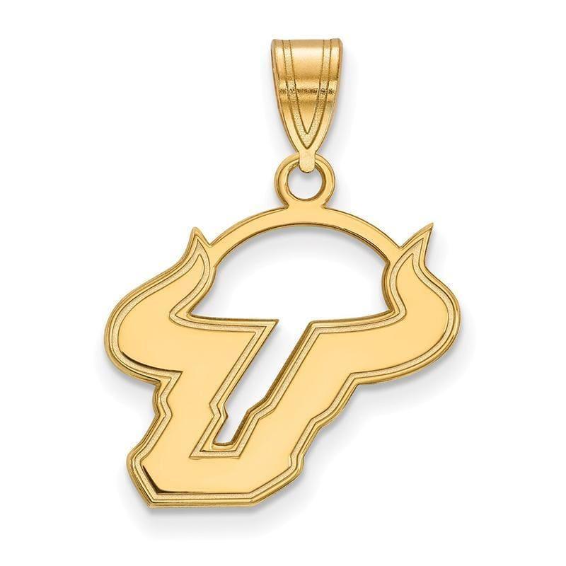 10ky LogoArt University of South Florida Medium Pendant - Seattle Gold Grillz