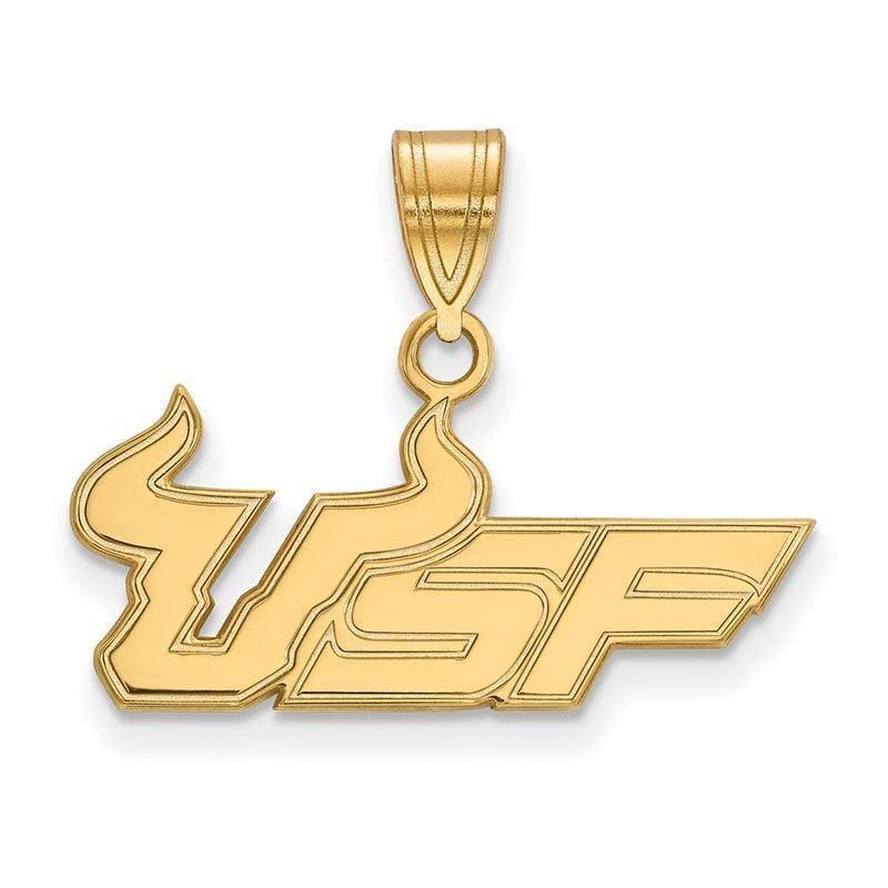 10ky LogoArt University of South Florida Medium Pendant - Seattle Gold Grillz