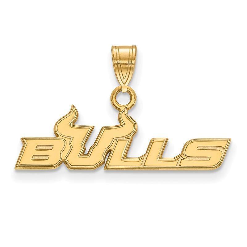 10ky LogoArt University of South Florida Small Pendant - Seattle Gold Grillz