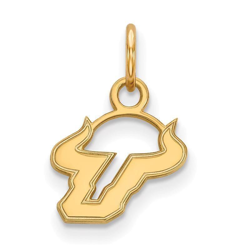 10ky LogoArt University of South Florida XS Pendant - Seattle Gold Grillz