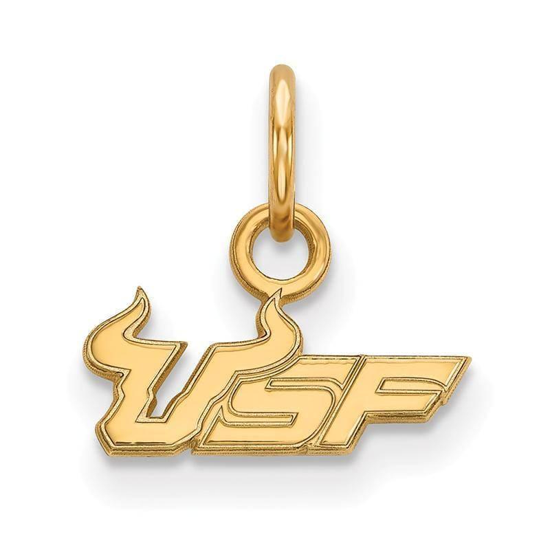 10ky LogoArt University of South Florida XS Pendant - Seattle Gold Grillz