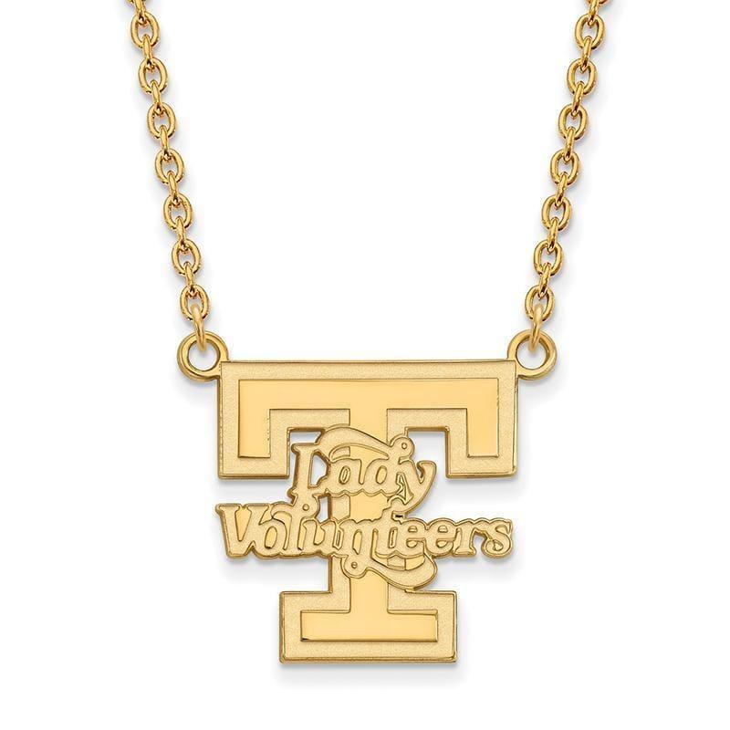 10ky LogoArt University of Tennessee Large Pendant w-Necklace - Seattle Gold Grillz