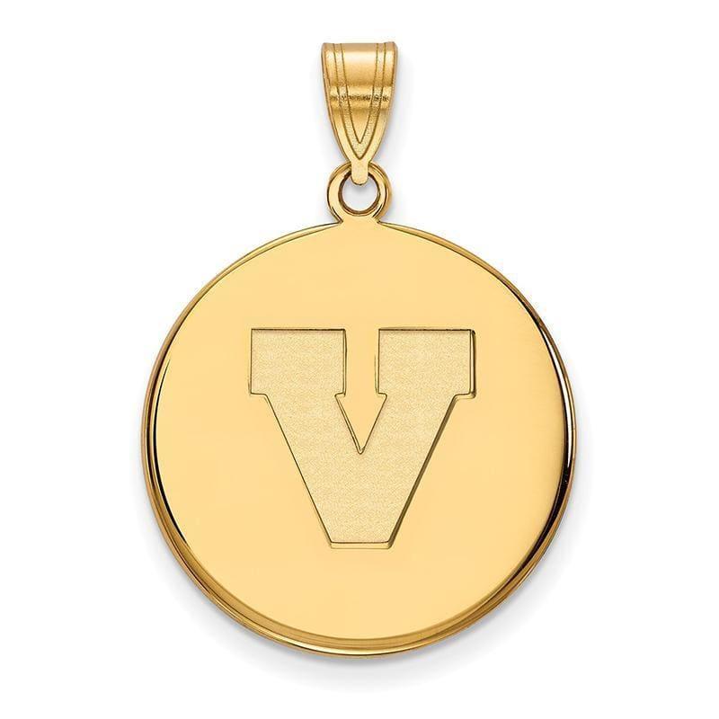 10ky LogoArt University of Virginia Large Disc Pendant - Seattle Gold Grillz