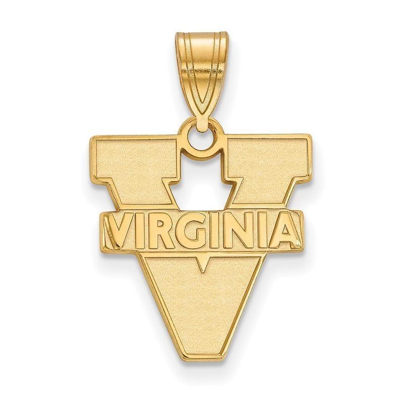 10ky LogoArt University of Virginia Medium Pendant - Seattle Gold Grillz