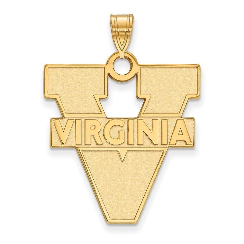 10ky LogoArt University of Virginia XL Pendant - Seattle Gold Grillz