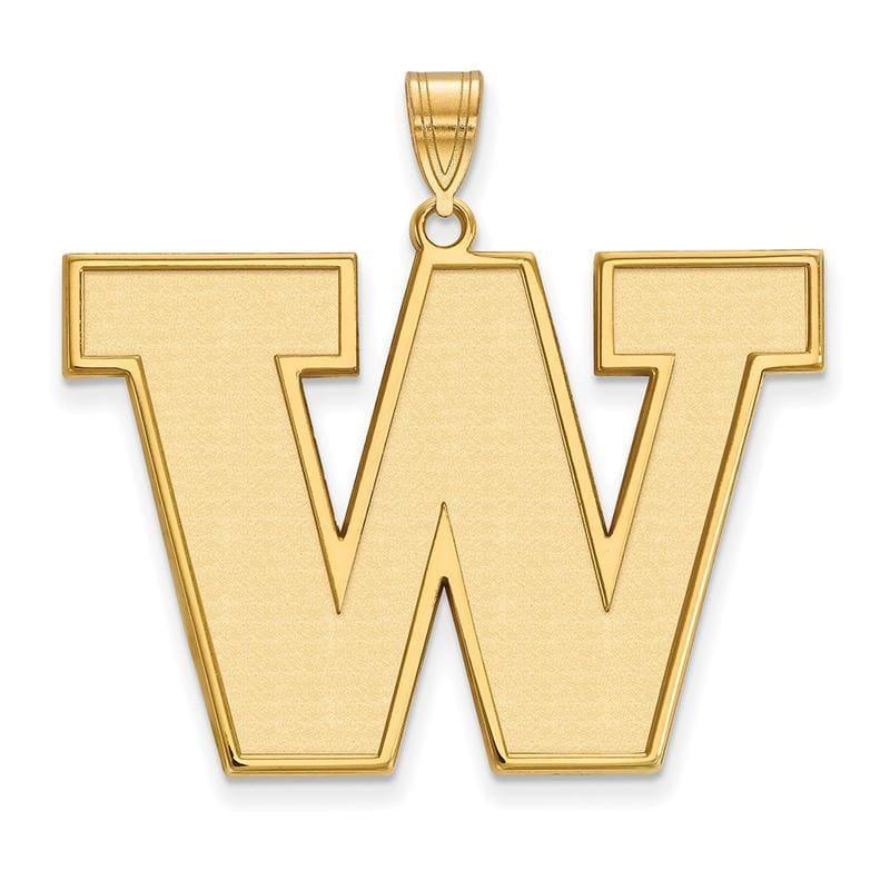 10ky LogoArt University of Washington XL Pendant - Seattle Gold Grillz