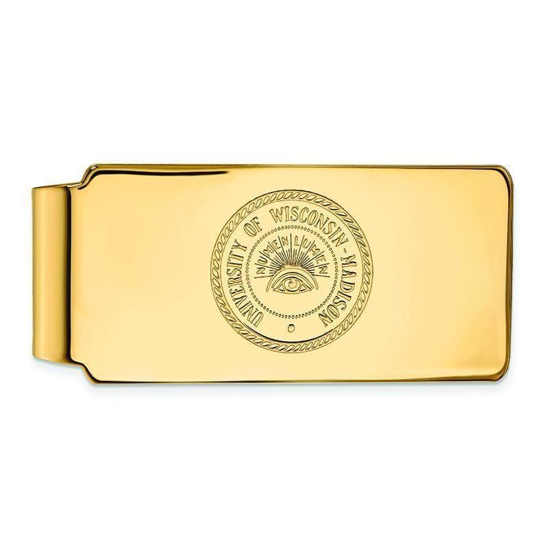10ky LogoArt University of Wisconsin Money Clip - Seattle Gold Grillz