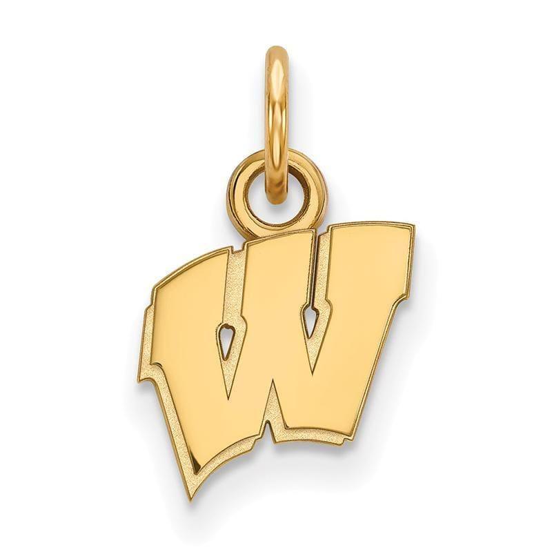 10ky LogoArt University of Wisconsin XS Pendant - Seattle Gold Grillz