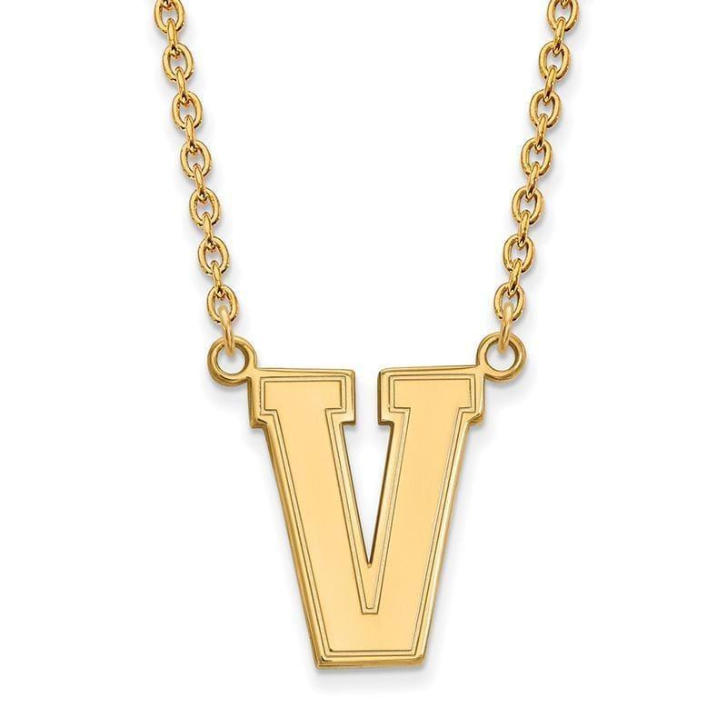 10ky LogoArt Vanderbilt University Large Pendant w-Necklace - Seattle Gold Grillz