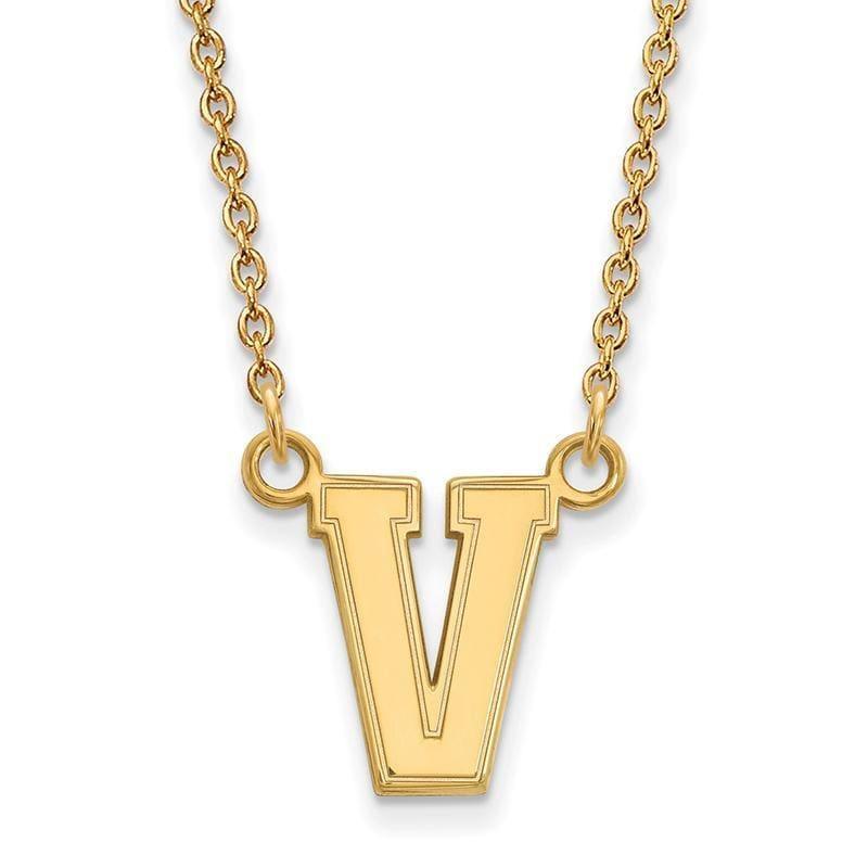 10ky LogoArt Vanderbilt University Small Pendant w-Necklace - Seattle Gold Grillz