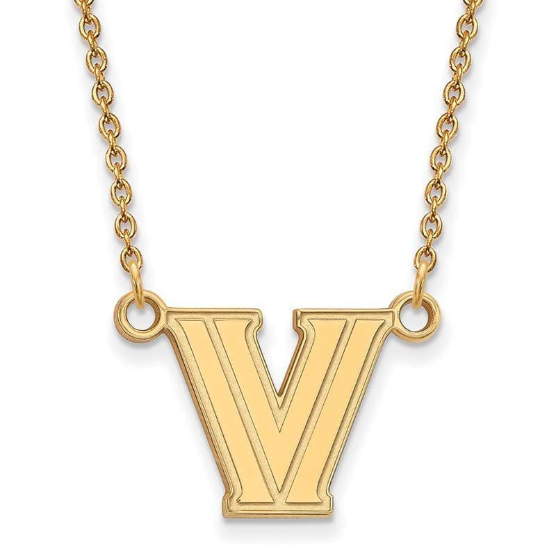 10ky LogoArt Villanova University Small Pendant w-Necklace - Seattle Gold Grillz