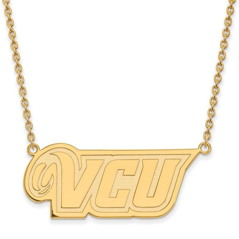 10ky LogoArt Virginia Commonwealth University Large Pendant w-Necklace - Seattle Gold Grillz