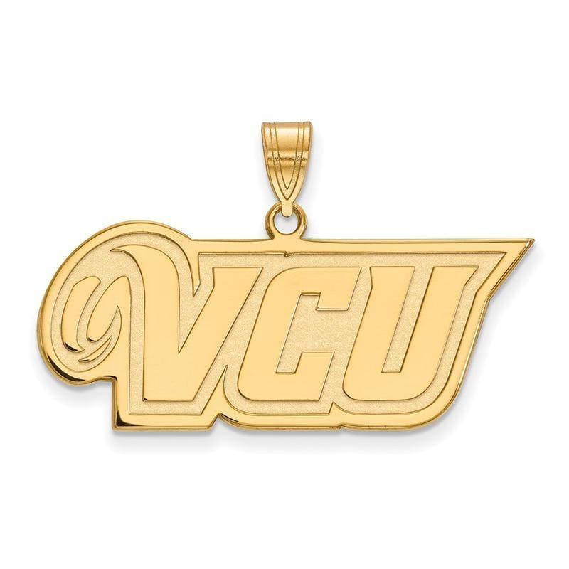 10ky LogoArt Virginia Commonwealth University Medium Pendant - Seattle Gold Grillz