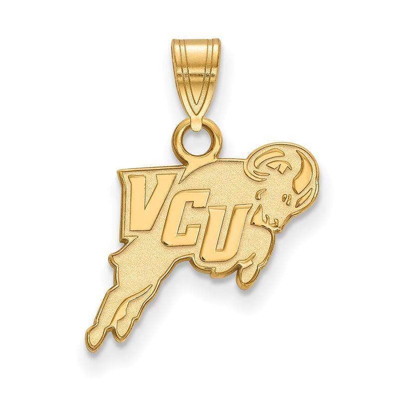 10ky LogoArt Virginia Commonwealth University Small Pendant - Seattle Gold Grillz