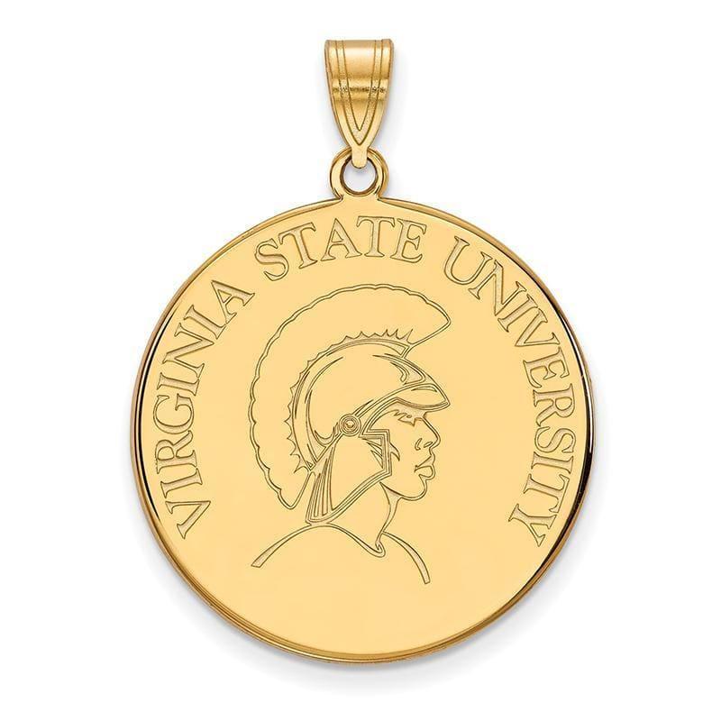 10ky LogoArt Virginia State University XL Disc Pendant - Seattle Gold Grillz