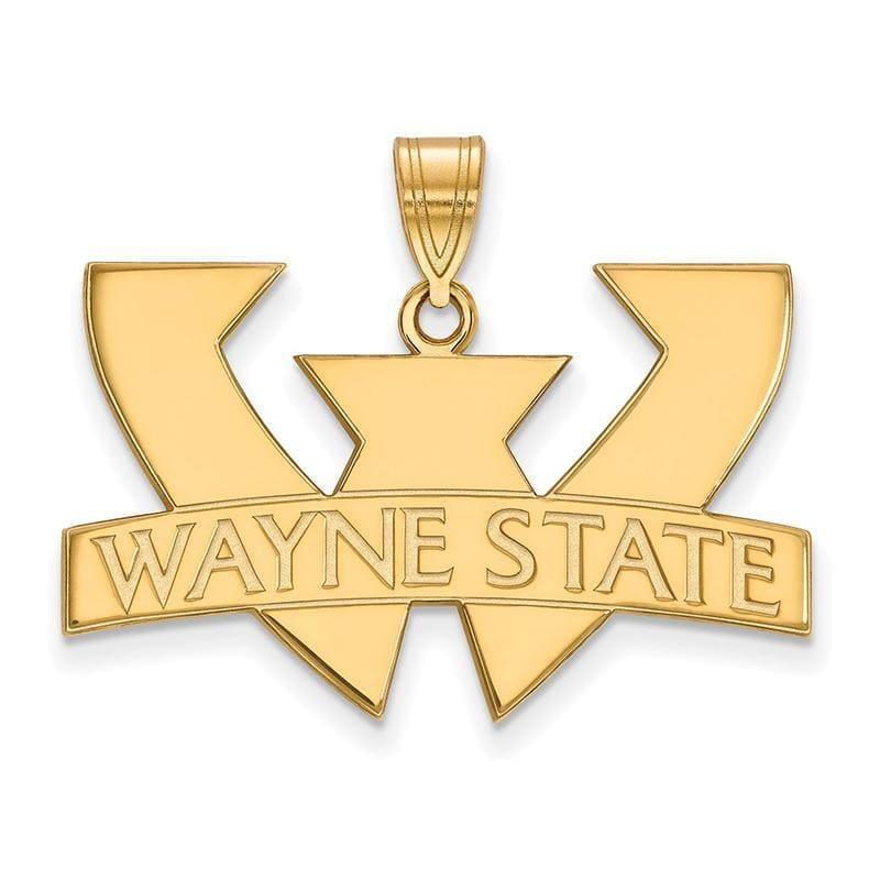 10ky LogoArt Wayne State University Large Pendant - Seattle Gold Grillz