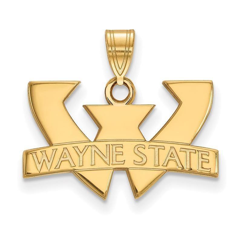 10ky LogoArt Wayne State University Small Pendant - Seattle Gold Grillz
