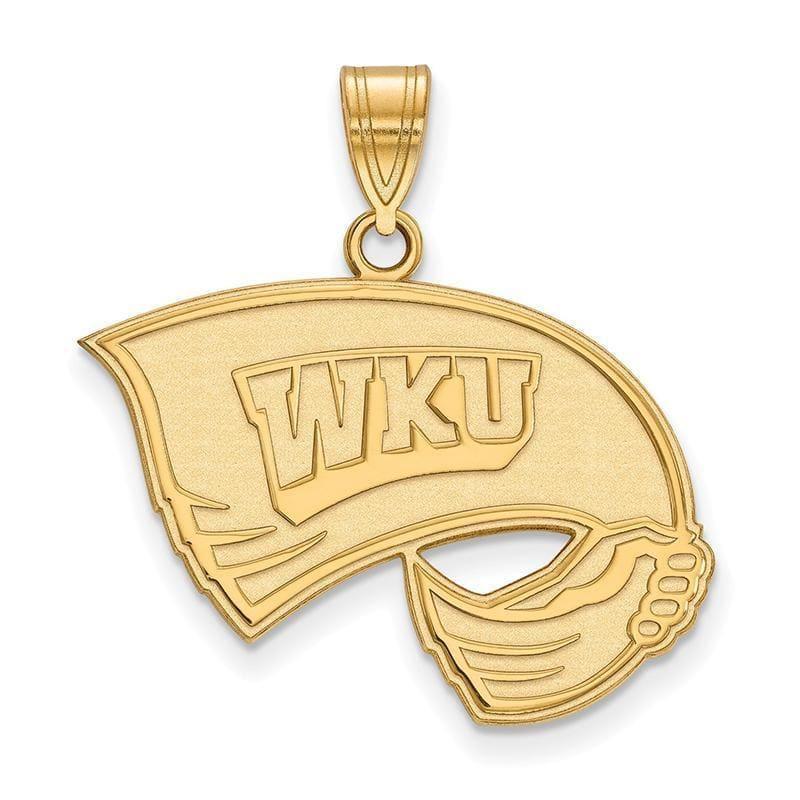 10ky LogoArt Western Kentucky University Large Pendant - Seattle Gold Grillz