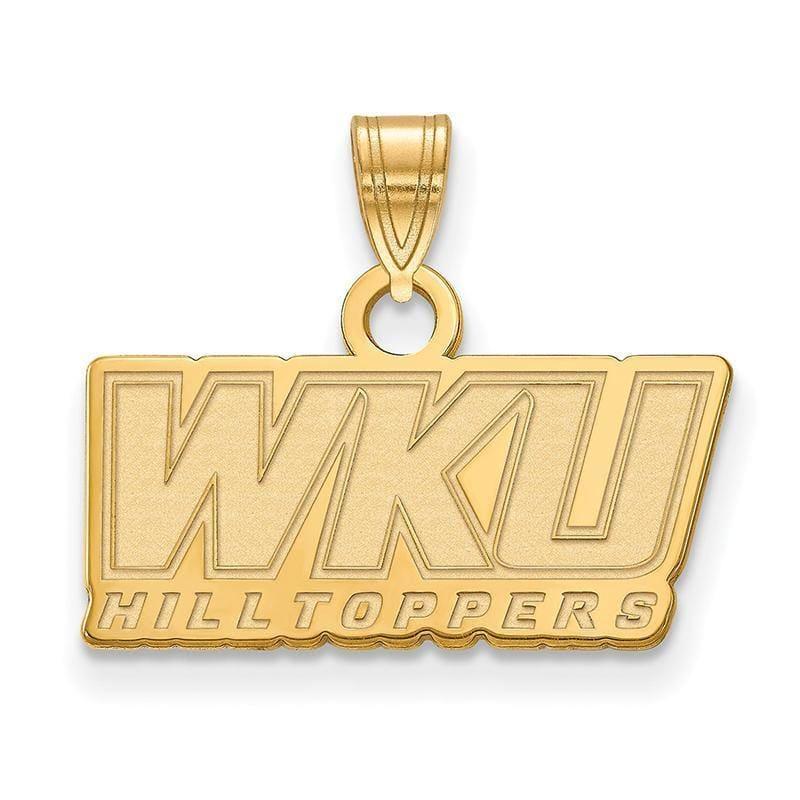 10ky LogoArt Western Kentucky University Small Pendant - Seattle Gold Grillz