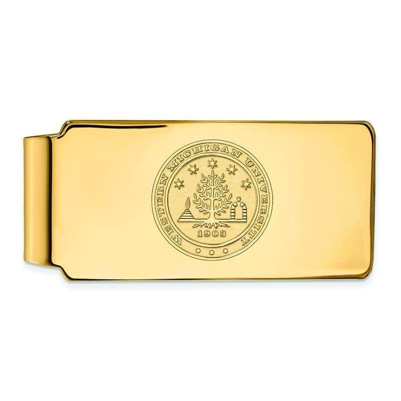 10ky LogoArt Western Michigan University Money Clip Crest - Seattle Gold Grillz