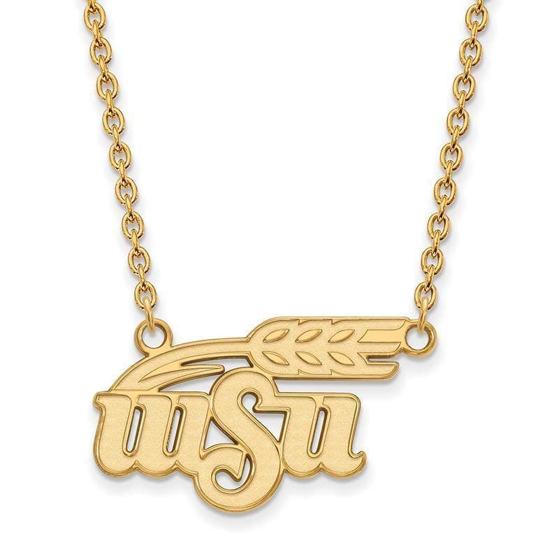 10ky LogoArt Wichita State University Large Pendant w-Necklace - Seattle Gold Grillz