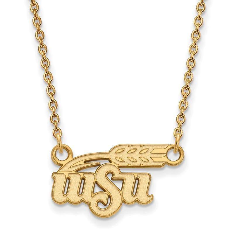 10ky LogoArt Wichita State University Small Pendant w-Necklace - Seattle Gold Grillz